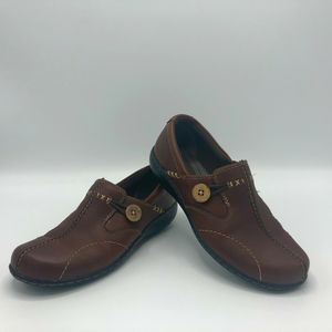 Womens Clarks Bendables Split Toe Loafers Sz 5.5M